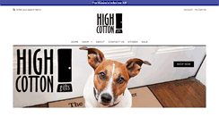 Desktop Screenshot of highcotton.com