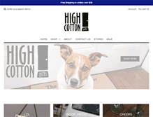 Tablet Screenshot of highcotton.com